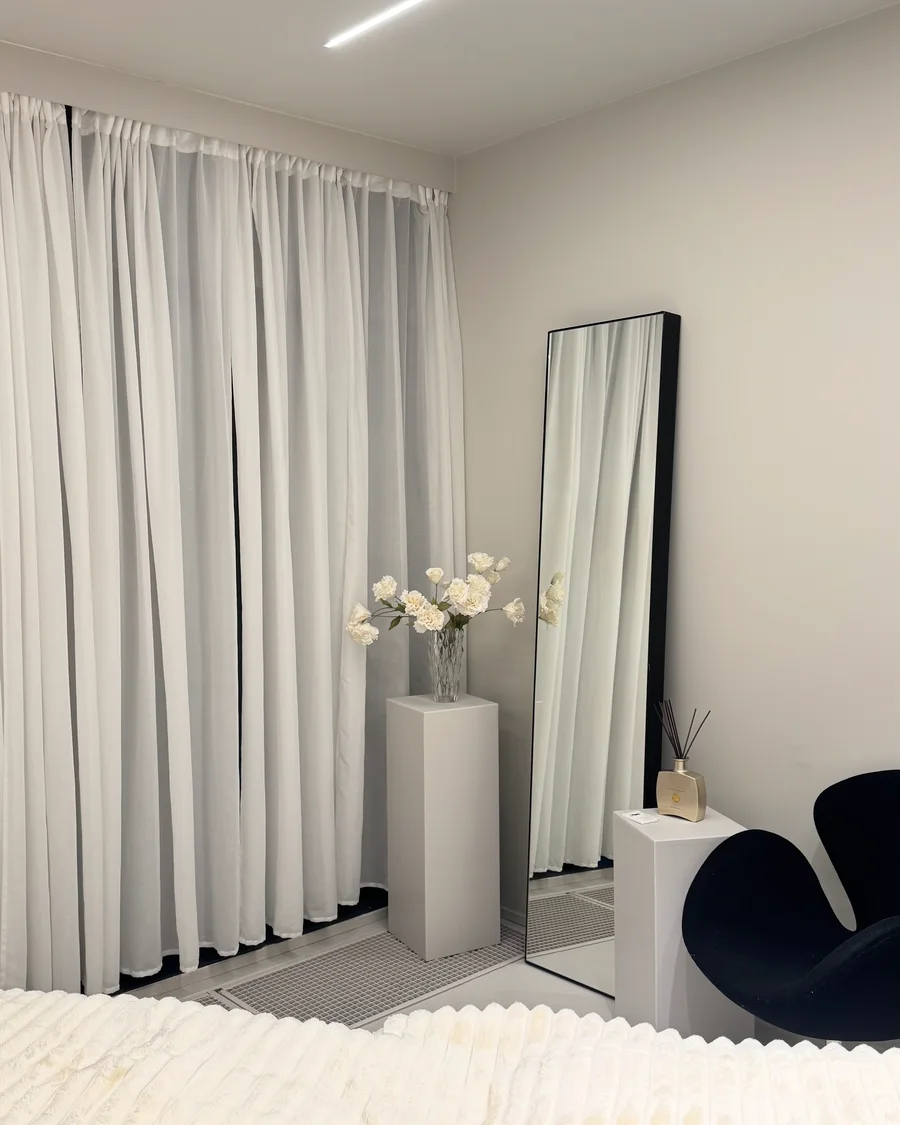 Behandlingsrummet hos Dilvia Lashes i Helsingborg